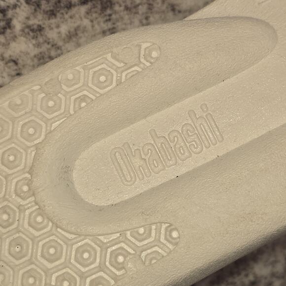 Okabashi Shoes Womens Medium White Slide Sandals USA Comfort Slip On Mules - Picture 5 of 7